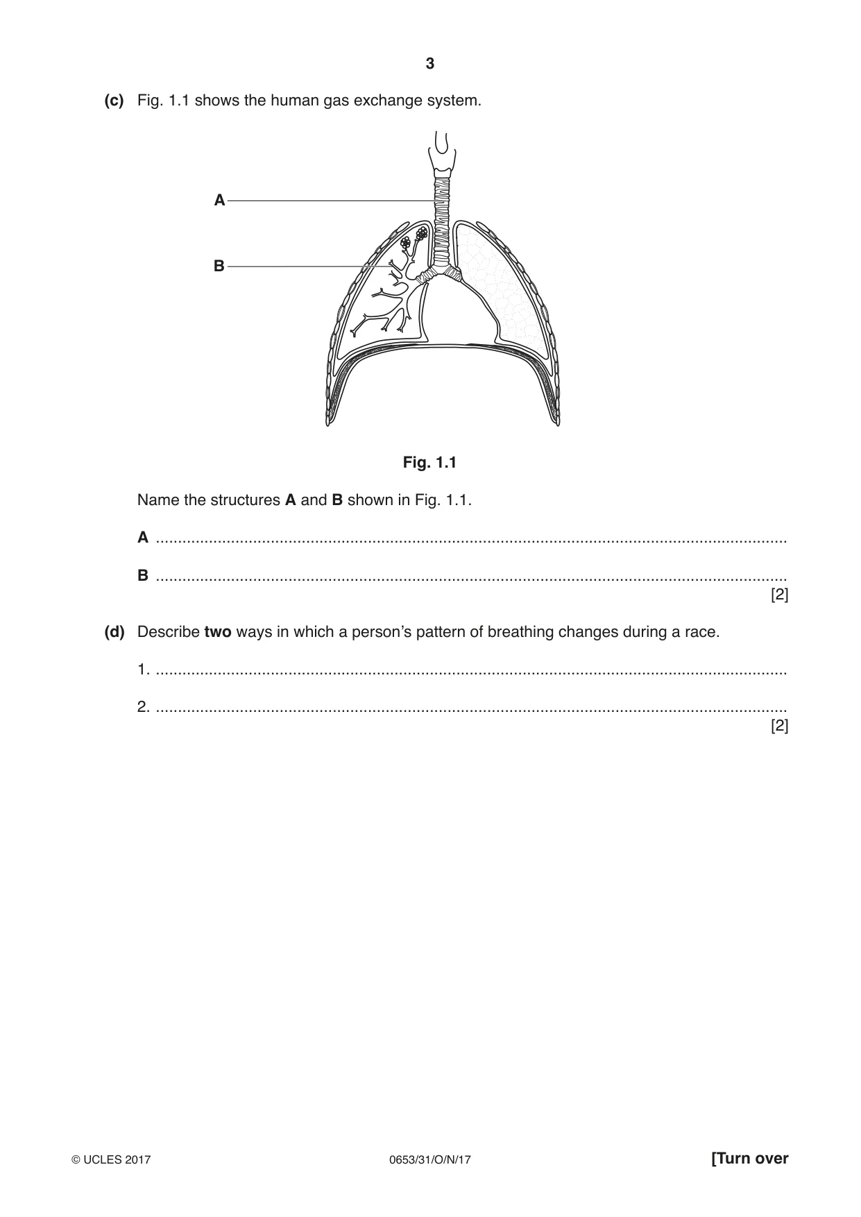 Cambridge IGCSE Science - Combined 0653 2017 Oct/Nov Paper 3 · Variant 1 question paper, page 3 of 24