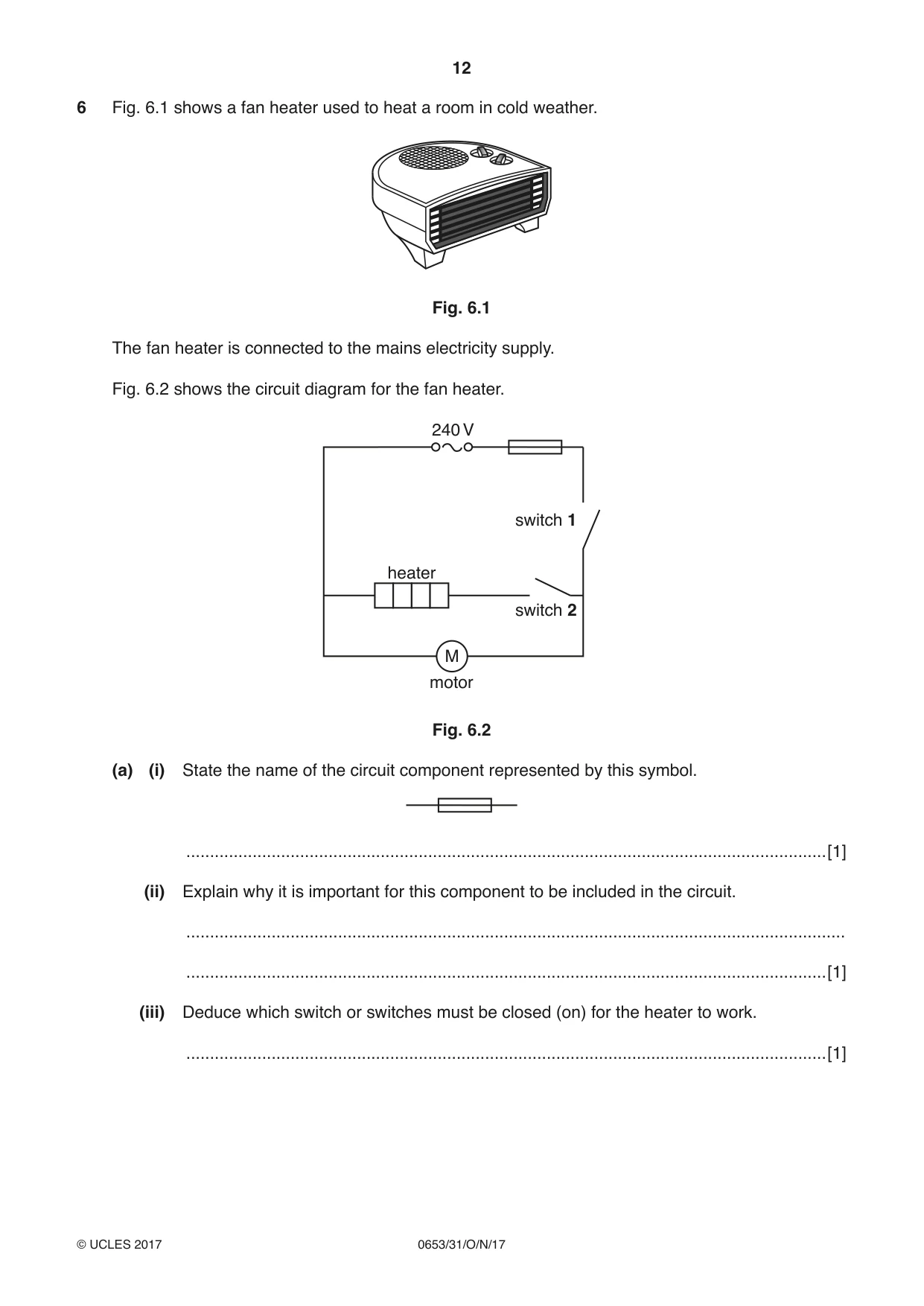 Cambridge IGCSE Science - Combined 0653 2017 Oct/Nov Paper 3 · Variant 1 question paper, page 12 of 24
