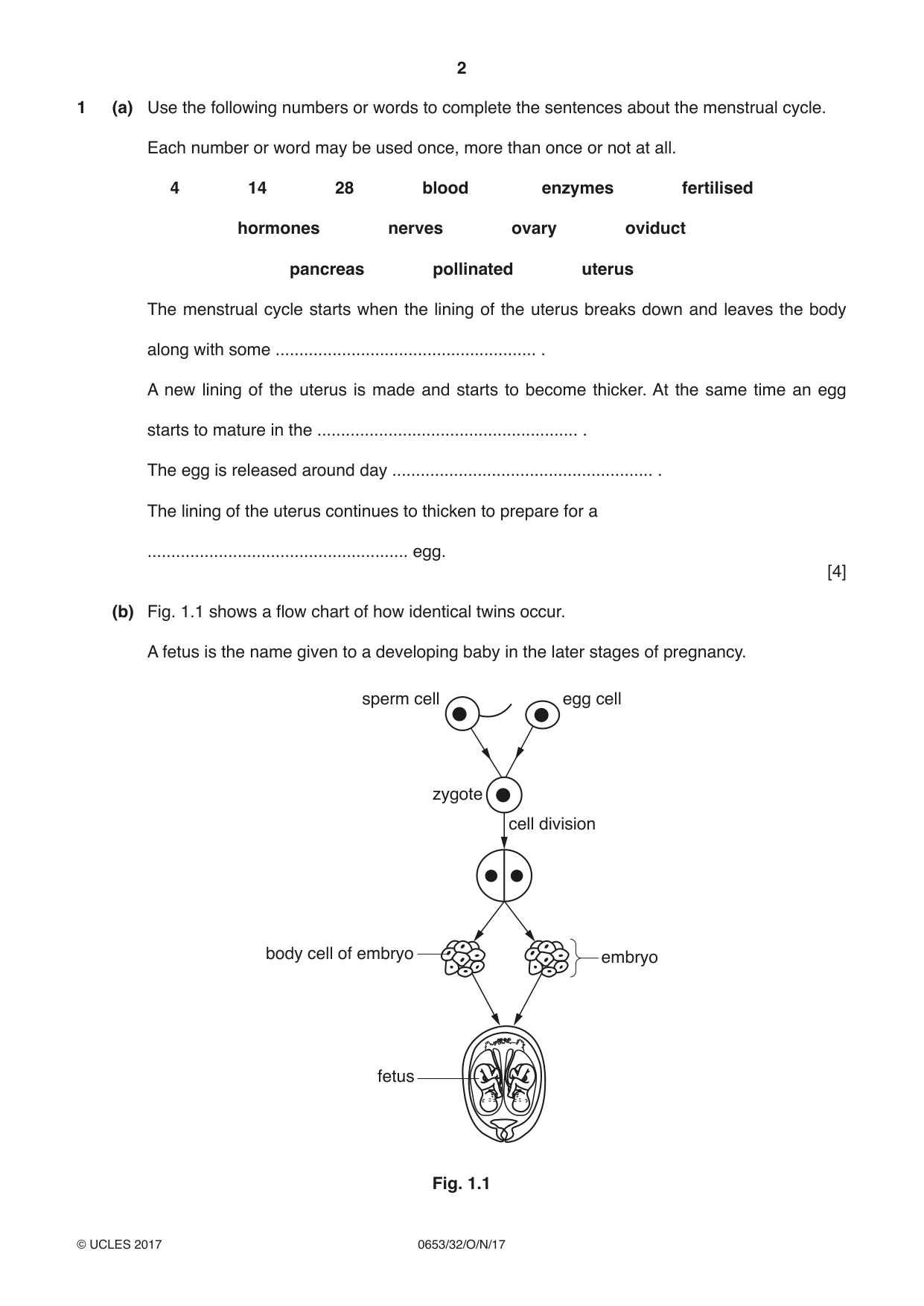 Cambridge IGCSE Science - Combined 0653 2017 Oct/Nov Paper 3 · Variant 2 question paper, page 2 of 20