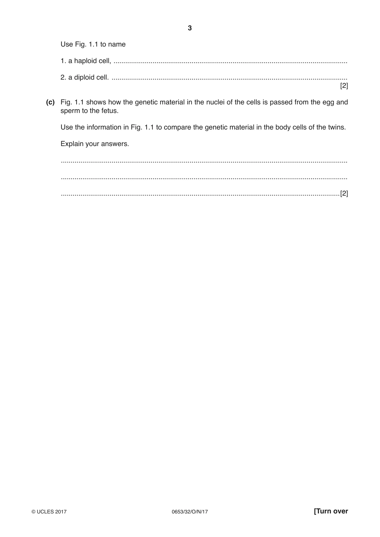 Cambridge IGCSE Science - Combined 0653 2017 Oct/Nov Paper 3 · Variant 2 question paper, page 3 of 20