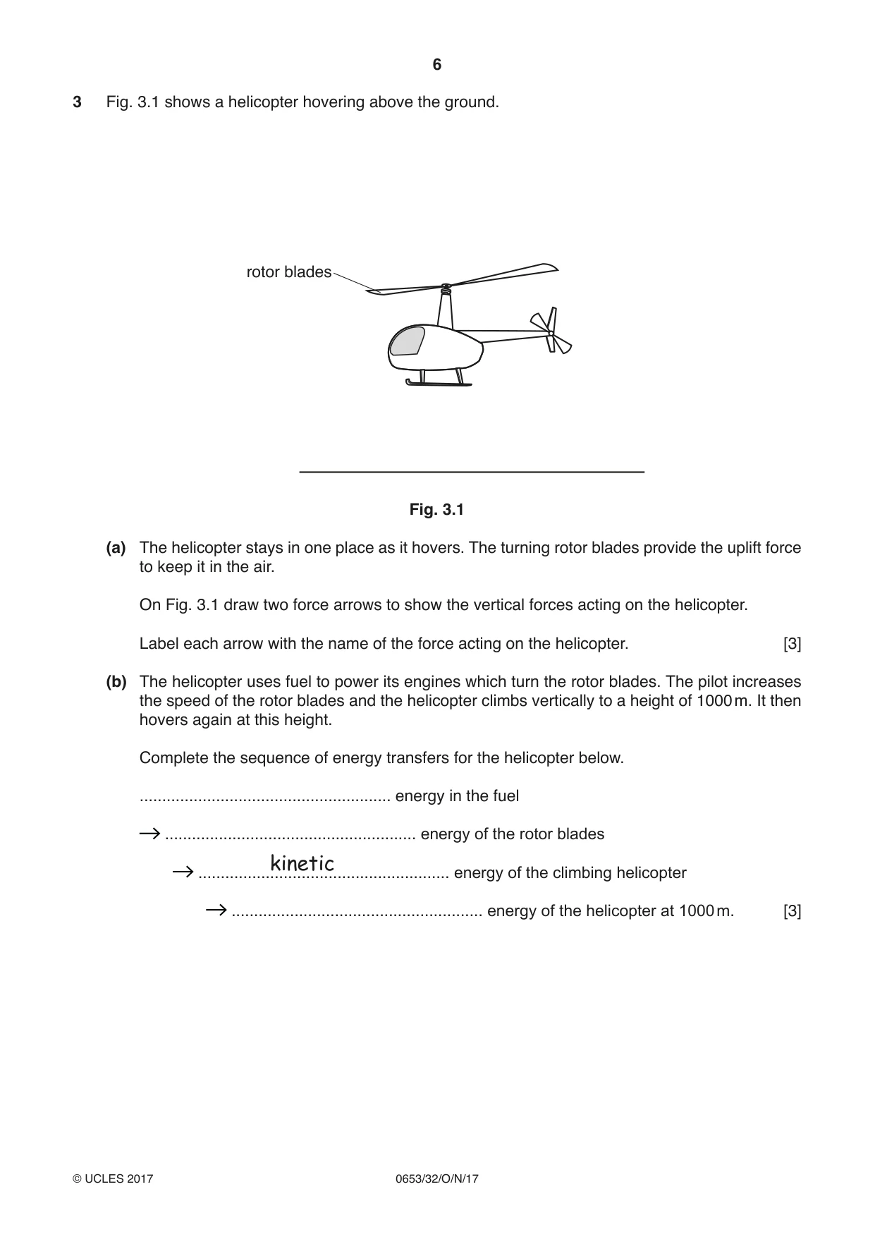 Cambridge IGCSE Science - Combined 0653 2017 Oct/Nov Paper 3 · Variant 2 question paper, page 6 of 20