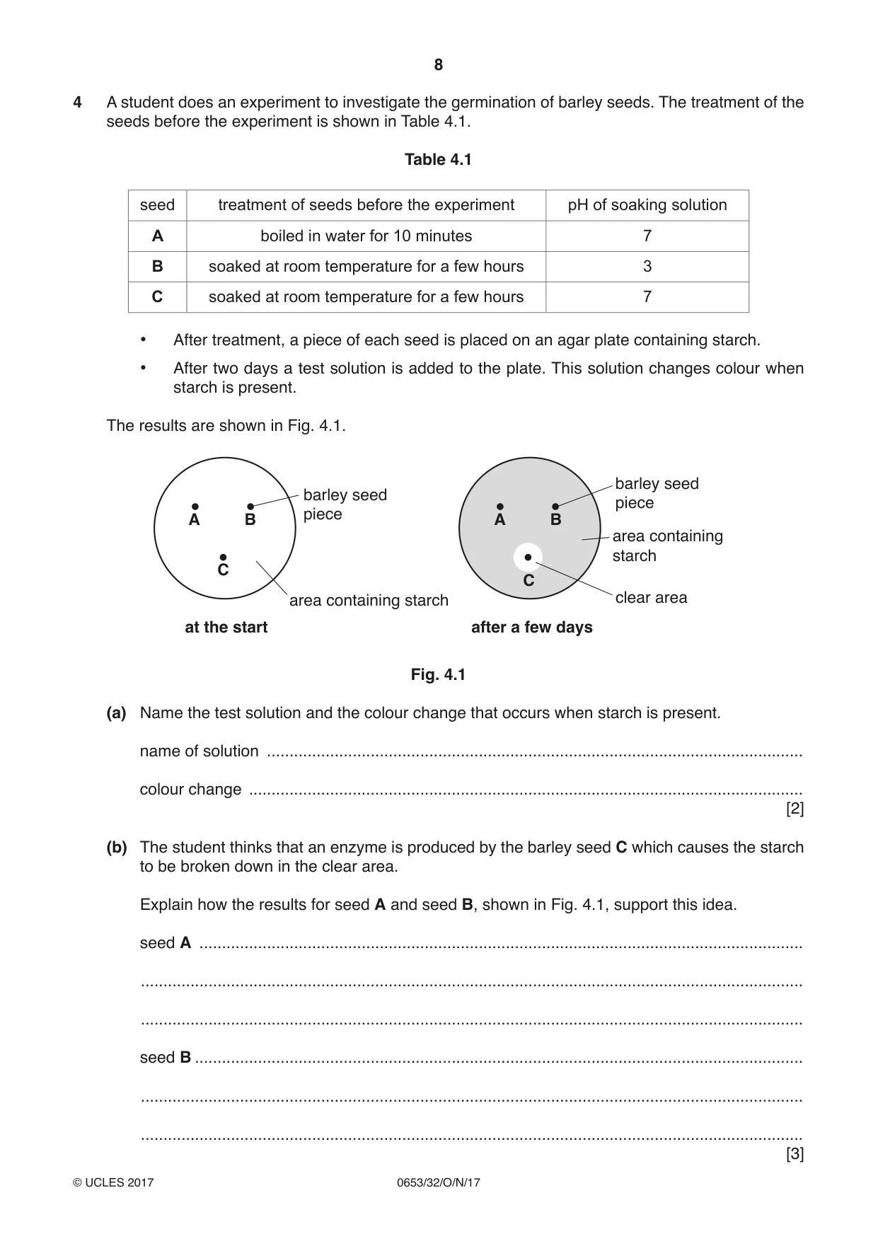 Cambridge IGCSE Science - Combined 0653 2017 Oct/Nov Paper 3 · Variant 2 question paper, page 8 of 20