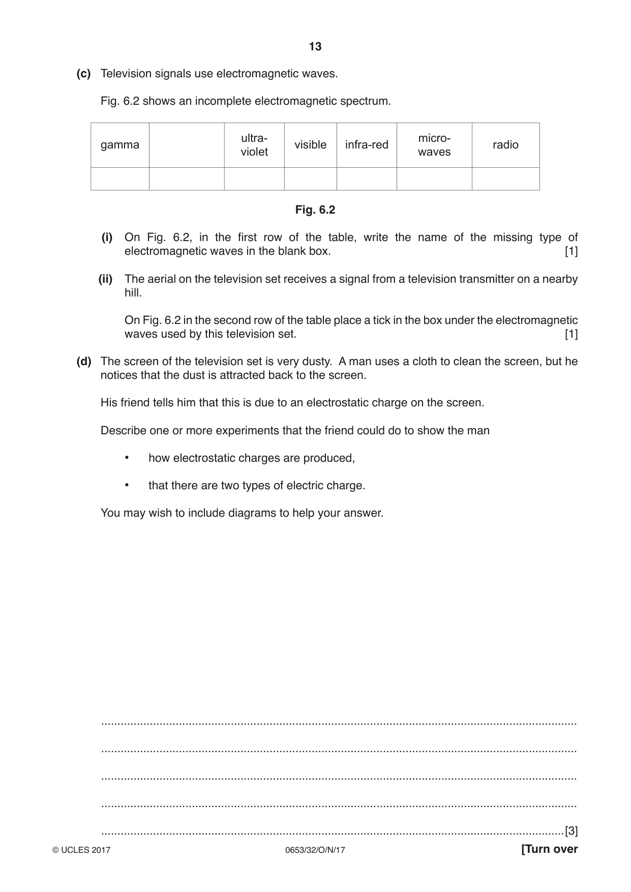 Cambridge IGCSE Science - Combined 0653 2017 Oct/Nov Paper 3 · Variant 2 question paper, page 13 of 20