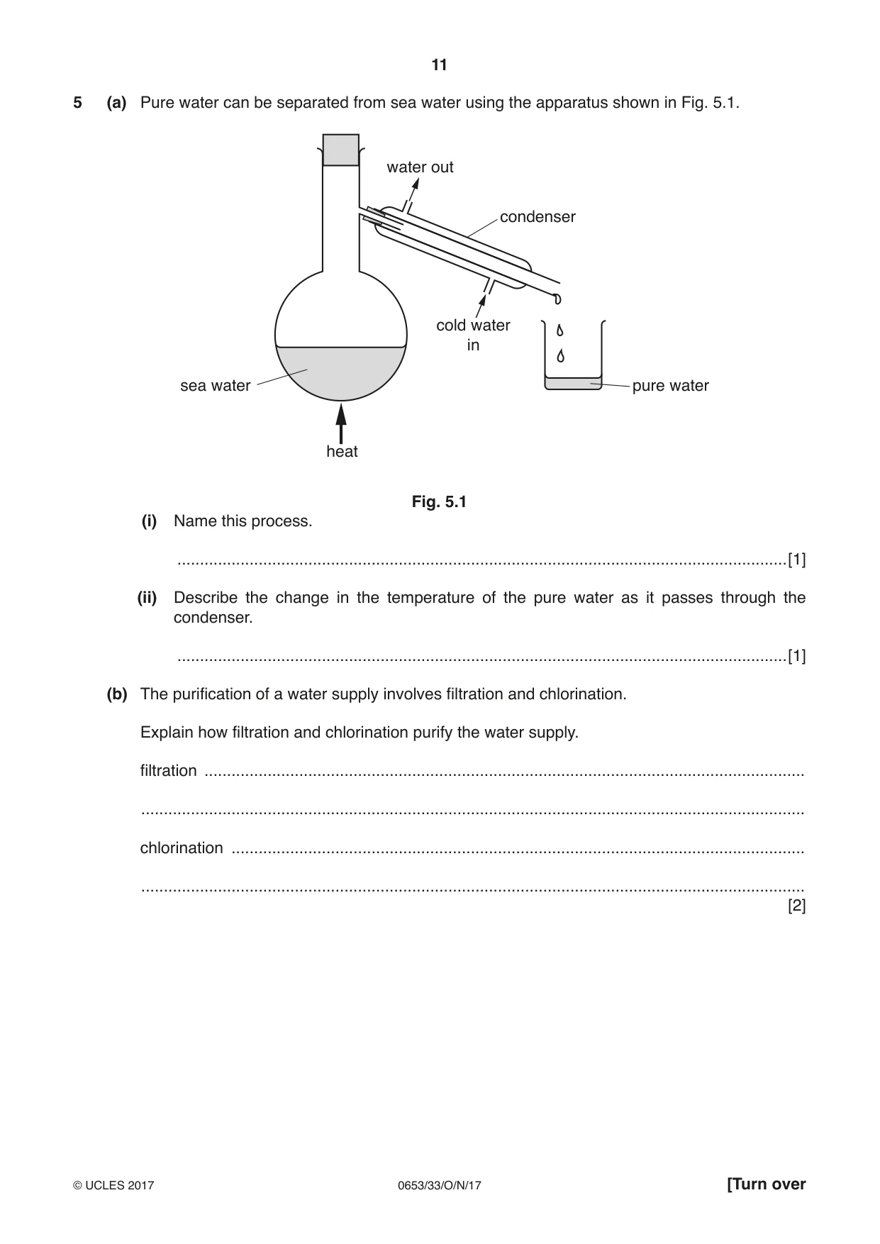 Cambridge IGCSE Science - Combined 0653 2017 Oct/Nov Paper 3 · Variant 3 question paper, page 11 of 24