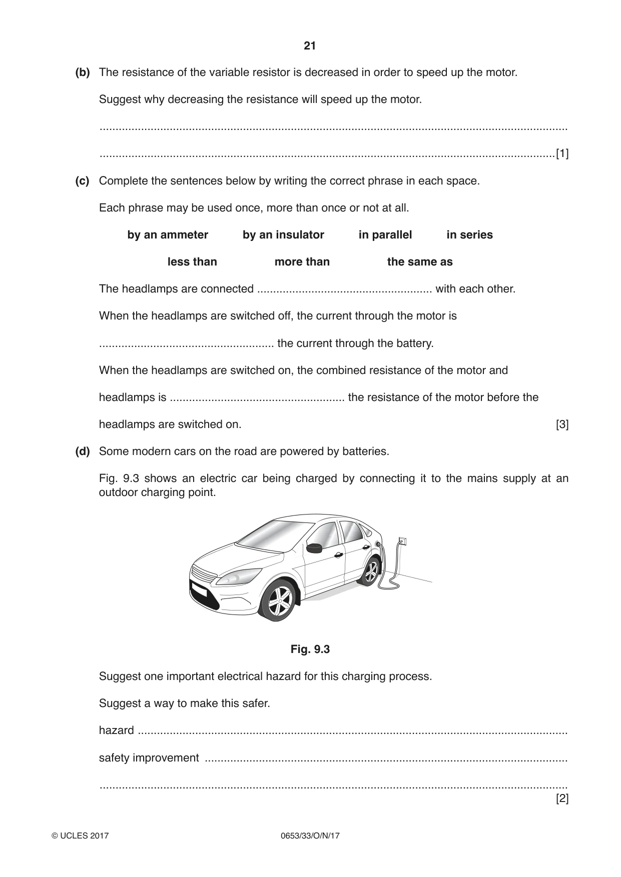 Cambridge IGCSE Science - Combined 0653 2017 Oct/Nov Paper 3 · Variant 3 question paper, page 21 of 24