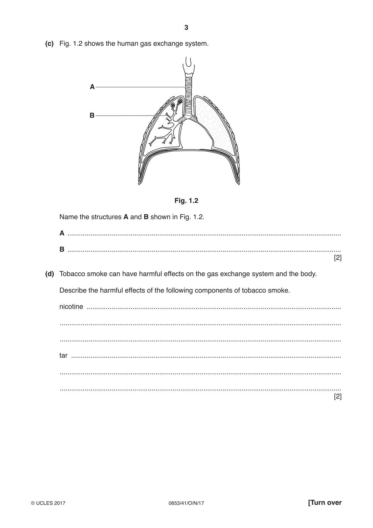 Cambridge IGCSE Science - Combined 0653 2017 Oct/Nov Paper 4 · Variant 1 question paper, page 3 of 24
