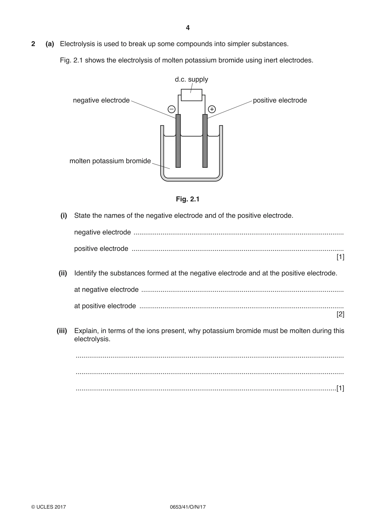 Cambridge IGCSE Science - Combined 0653 2017 Oct/Nov Paper 4 · Variant 1 question paper, page 4 of 24