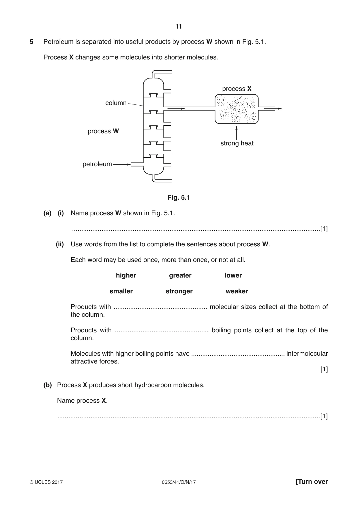 Cambridge IGCSE Science - Combined 0653 2017 Oct/Nov Paper 4 · Variant 1 question paper, page 11 of 24