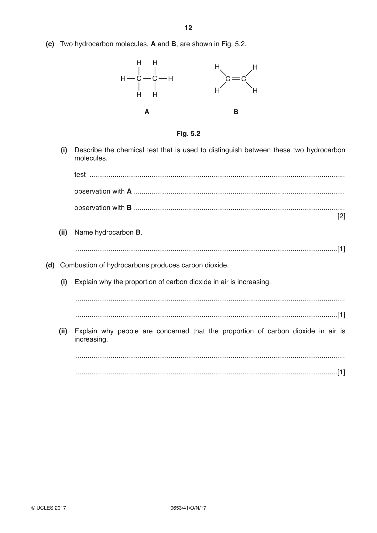 Cambridge IGCSE Science - Combined 0653 2017 Oct/Nov Paper 4 · Variant 1 question paper, page 12 of 24