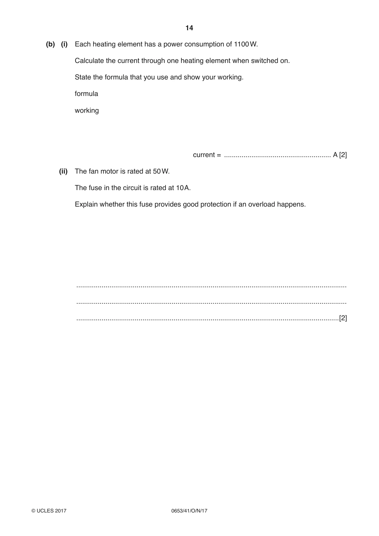 Cambridge IGCSE Science - Combined 0653 2017 Oct/Nov Paper 4 · Variant 1 question paper, page 14 of 24