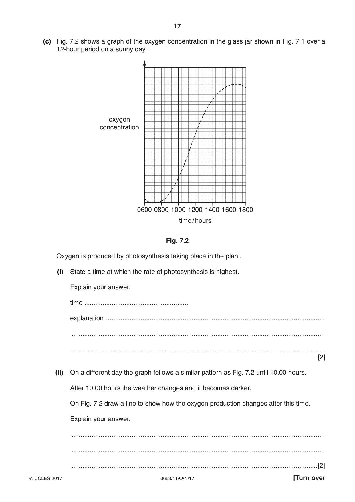 Cambridge IGCSE Science - Combined 0653 2017 Oct/Nov Paper 4 · Variant 1 question paper, page 17 of 24