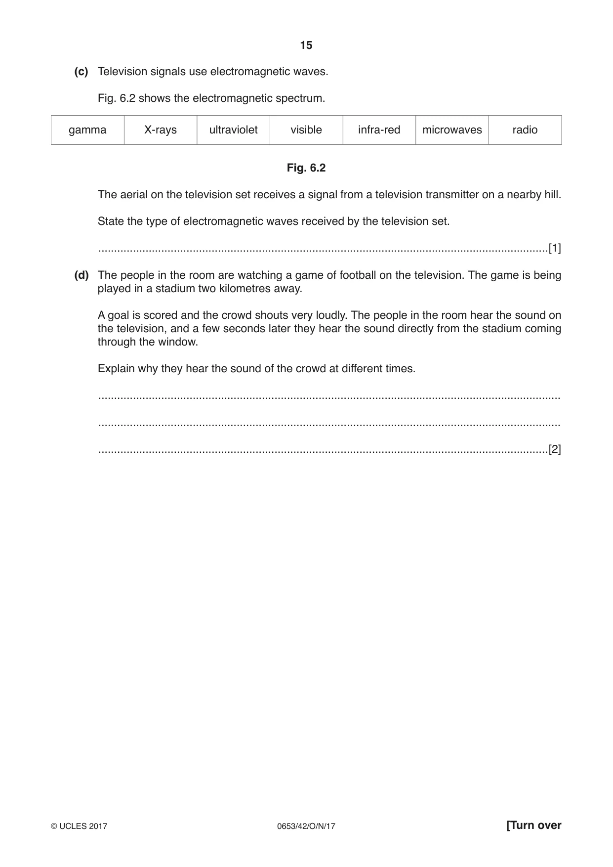 Cambridge IGCSE Science - Combined 0653 2017 Oct/Nov Paper 4 · Variant 2 question paper, page 15 of 24