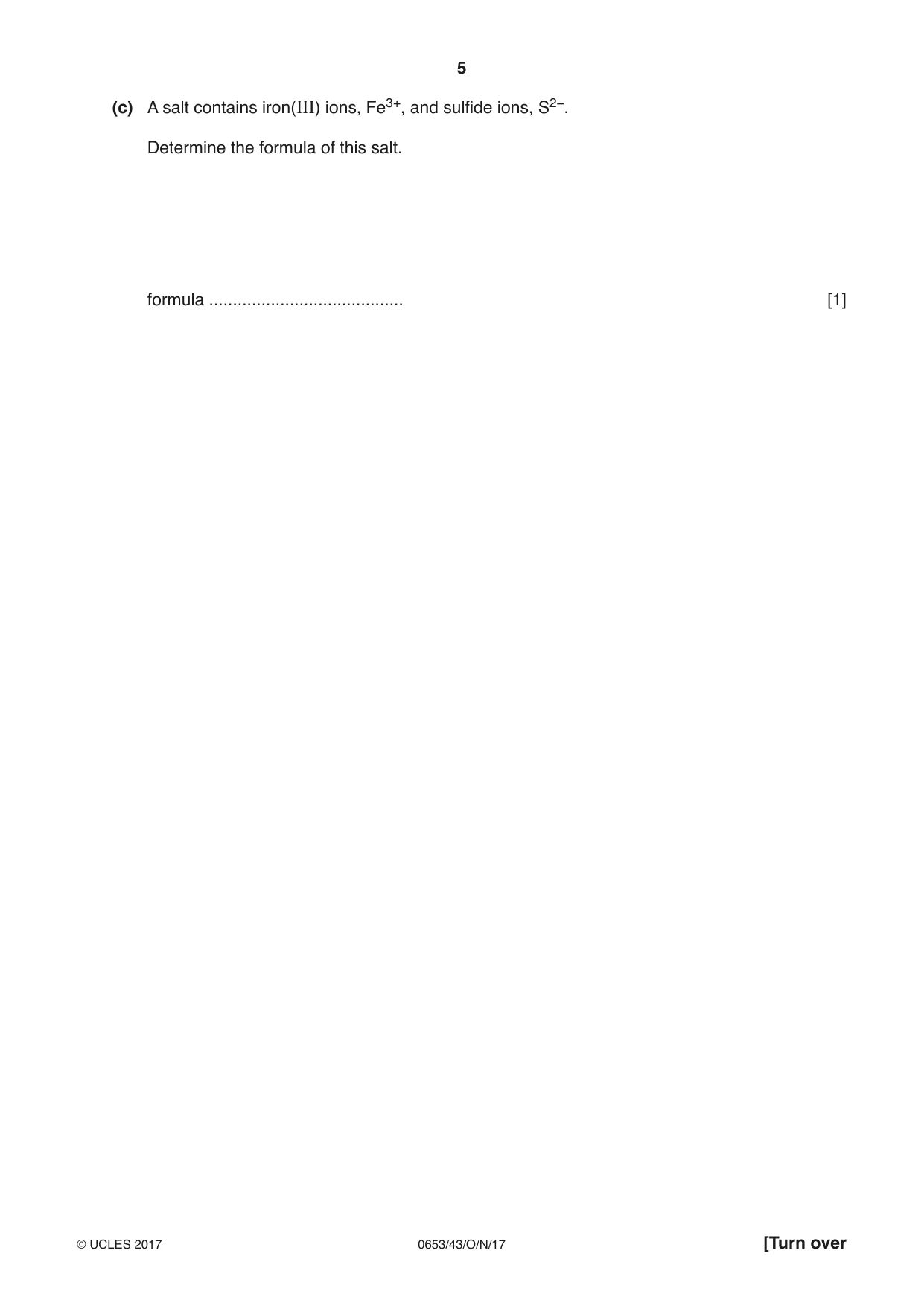 Cambridge IGCSE Science - Combined 0653 2017 Oct/Nov Paper 4 · Variant 3 question paper, page 5 of 24
