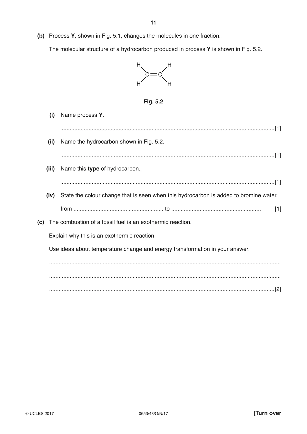 Cambridge IGCSE Science - Combined 0653 2017 Oct/Nov Paper 4 · Variant 3 question paper, page 11 of 24