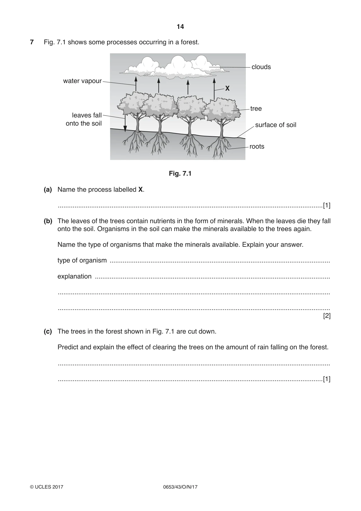 Cambridge IGCSE Science - Combined 0653 2017 Oct/Nov Paper 4 · Variant 3 question paper, page 14 of 24