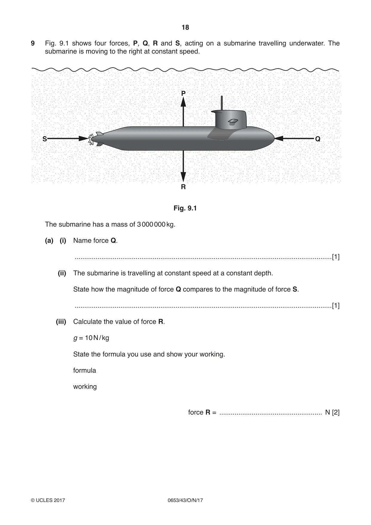 Cambridge IGCSE Science - Combined 0653 2017 Oct/Nov Paper 4 · Variant 3 question paper, page 18 of 24