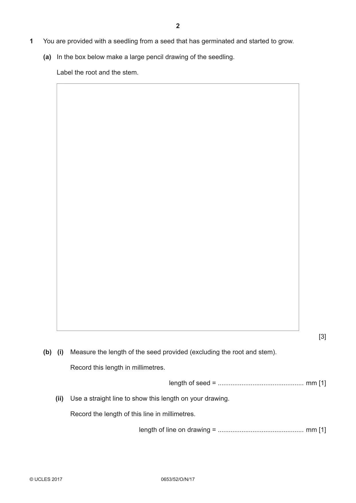 Cambridge IGCSE Science - Combined 0653 2017 Oct/Nov Paper 5 · Variant 2 question paper, page 2 of 8
