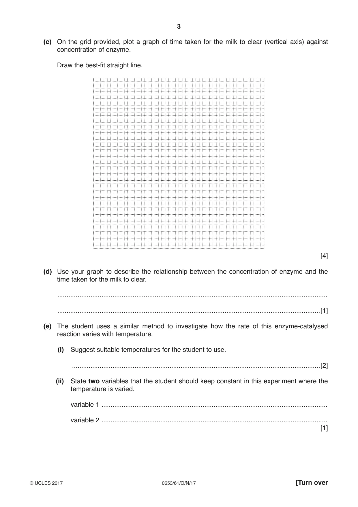 Cambridge IGCSE Science - Combined 0653 2017 Oct/Nov Paper 6 · Variant 1 question paper, page 3 of 20