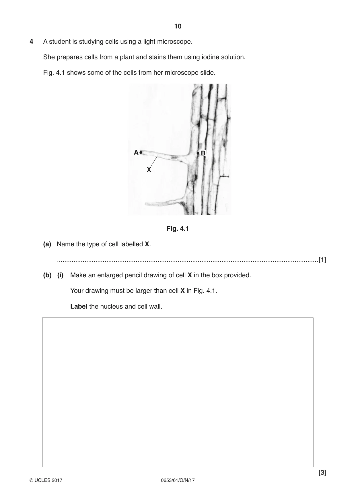 Cambridge IGCSE Science - Combined 0653 2017 Oct/Nov Paper 6 · Variant 1 question paper, page 10 of 20
