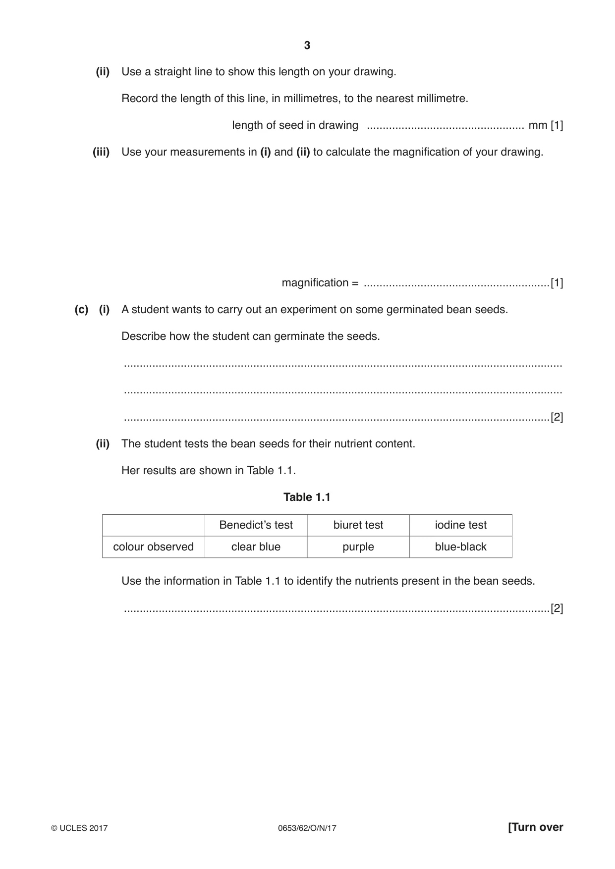 Cambridge IGCSE Science - Combined 0653 2017 Oct/Nov Paper 6 · Variant 2 question paper, page 3 of 20