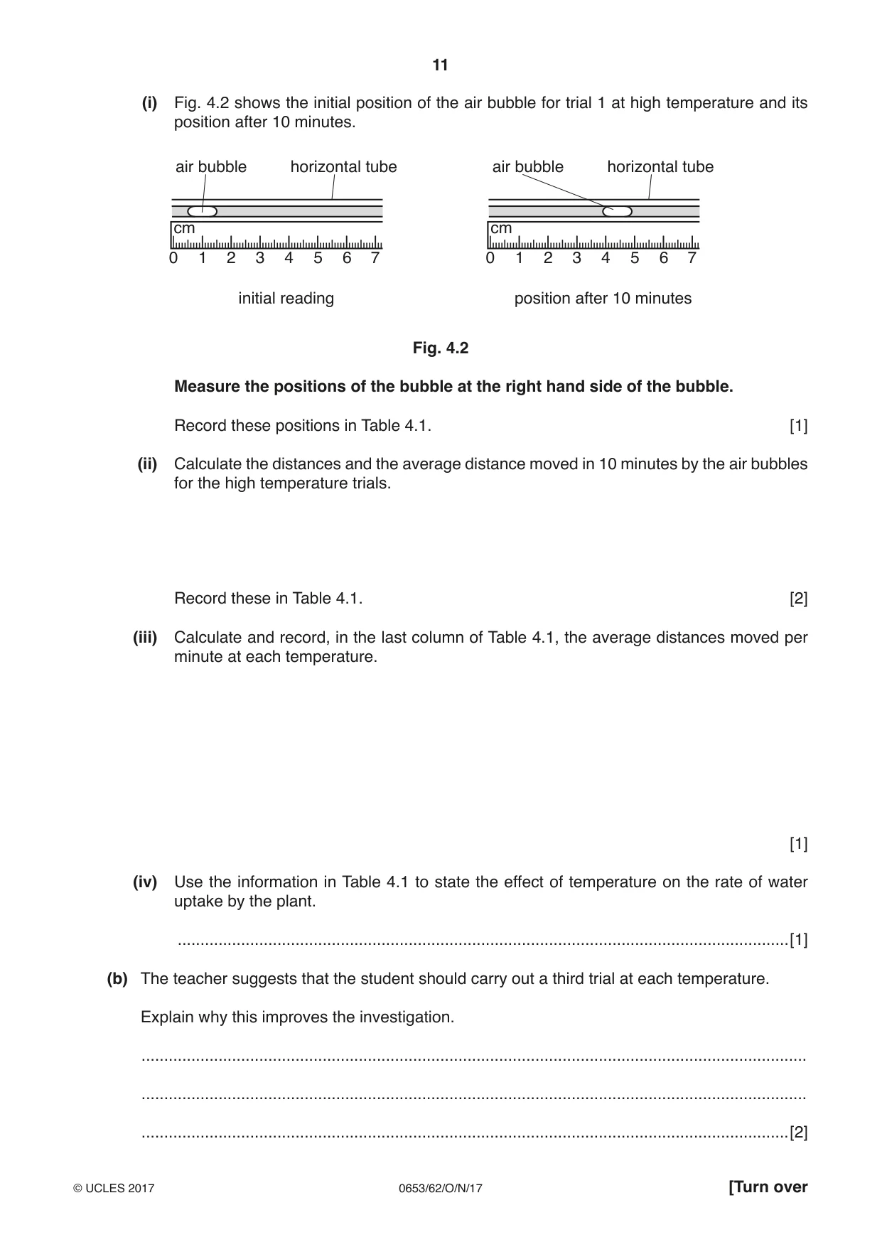 Cambridge IGCSE Science - Combined 0653 2017 Oct/Nov Paper 6 · Variant 2 question paper, page 11 of 20