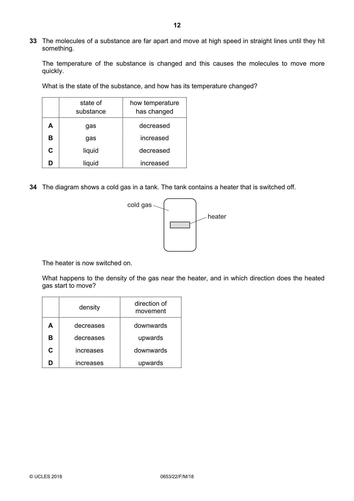 Cambridge IGCSE Science - Combined 0653 2018 Feb/March Paper 2 · Variant 2 question paper, page 12 of 16