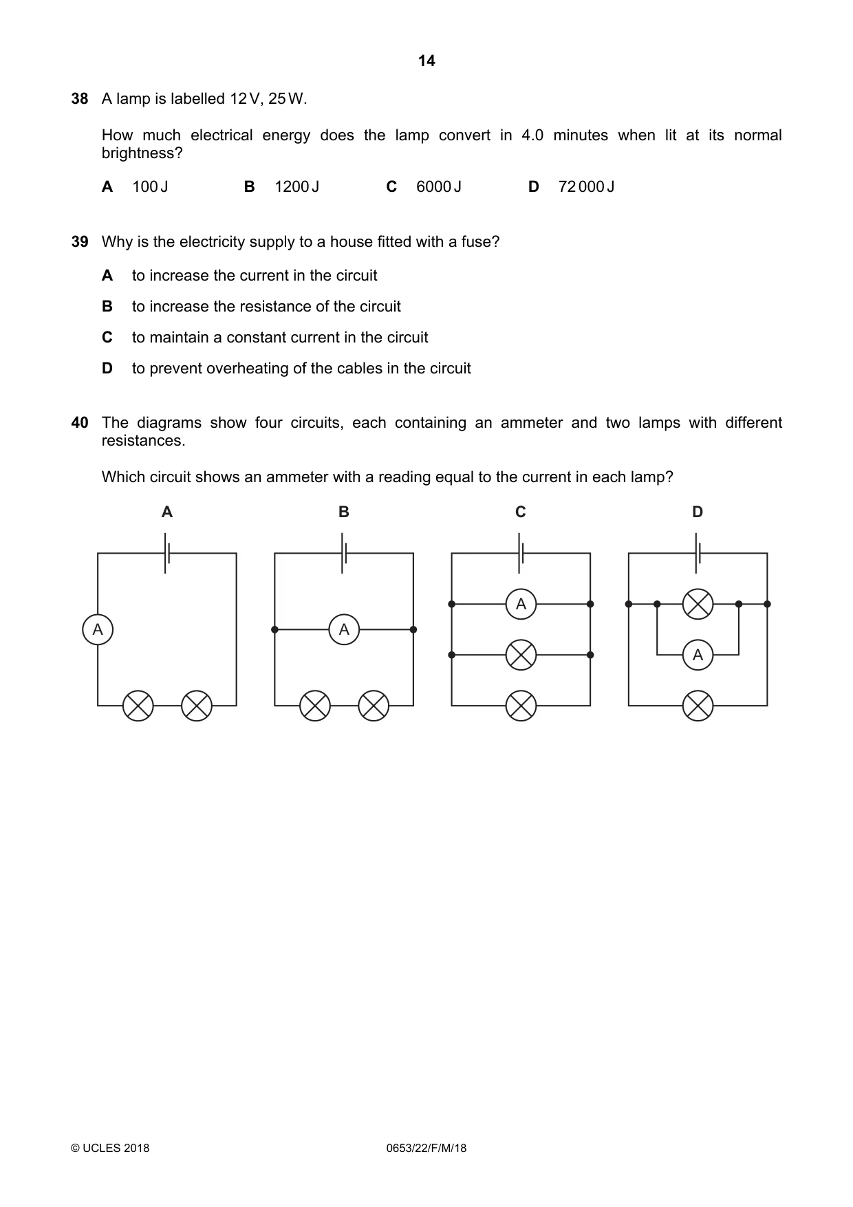 Cambridge IGCSE Science - Combined 0653 2018 Feb/March Paper 2 · Variant 2 question paper, page 14 of 16