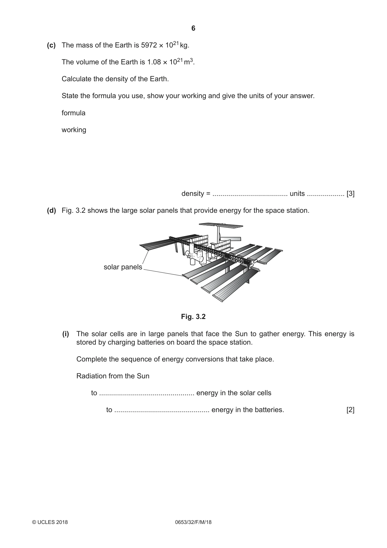 Cambridge IGCSE Science - Combined 0653 2018 Feb/March Paper 3 · Variant 2 question paper, page 6 of 20