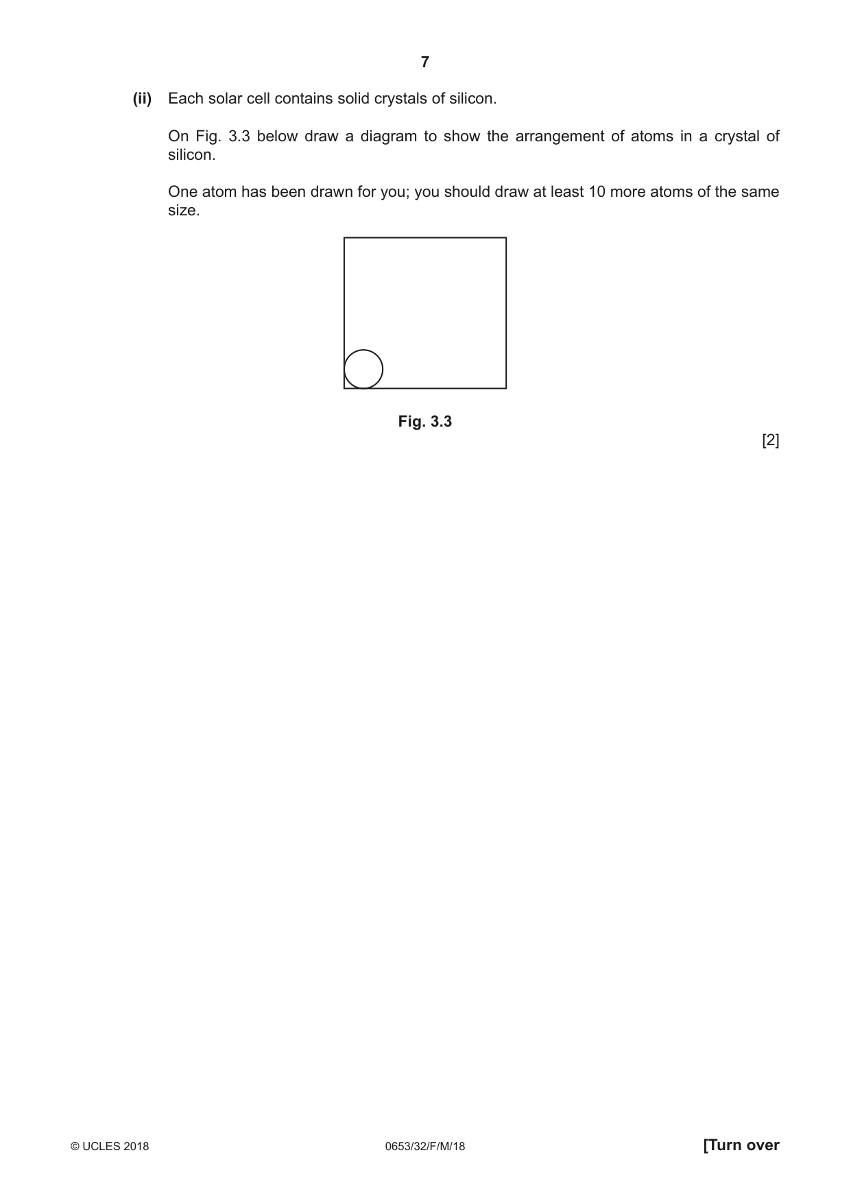 Cambridge IGCSE Science - Combined 0653 2018 Feb/March Paper 3 · Variant 2 question paper, page 7 of 20