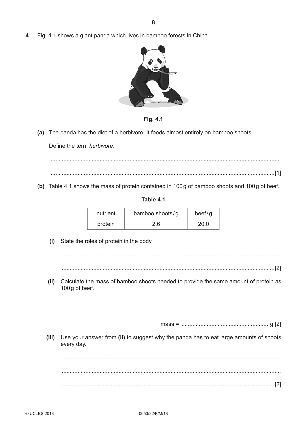 Cambridge IGCSE Science - Combined 0653 2018 Feb/March Paper 3 · Variant 2 question paper, page 8 of 20