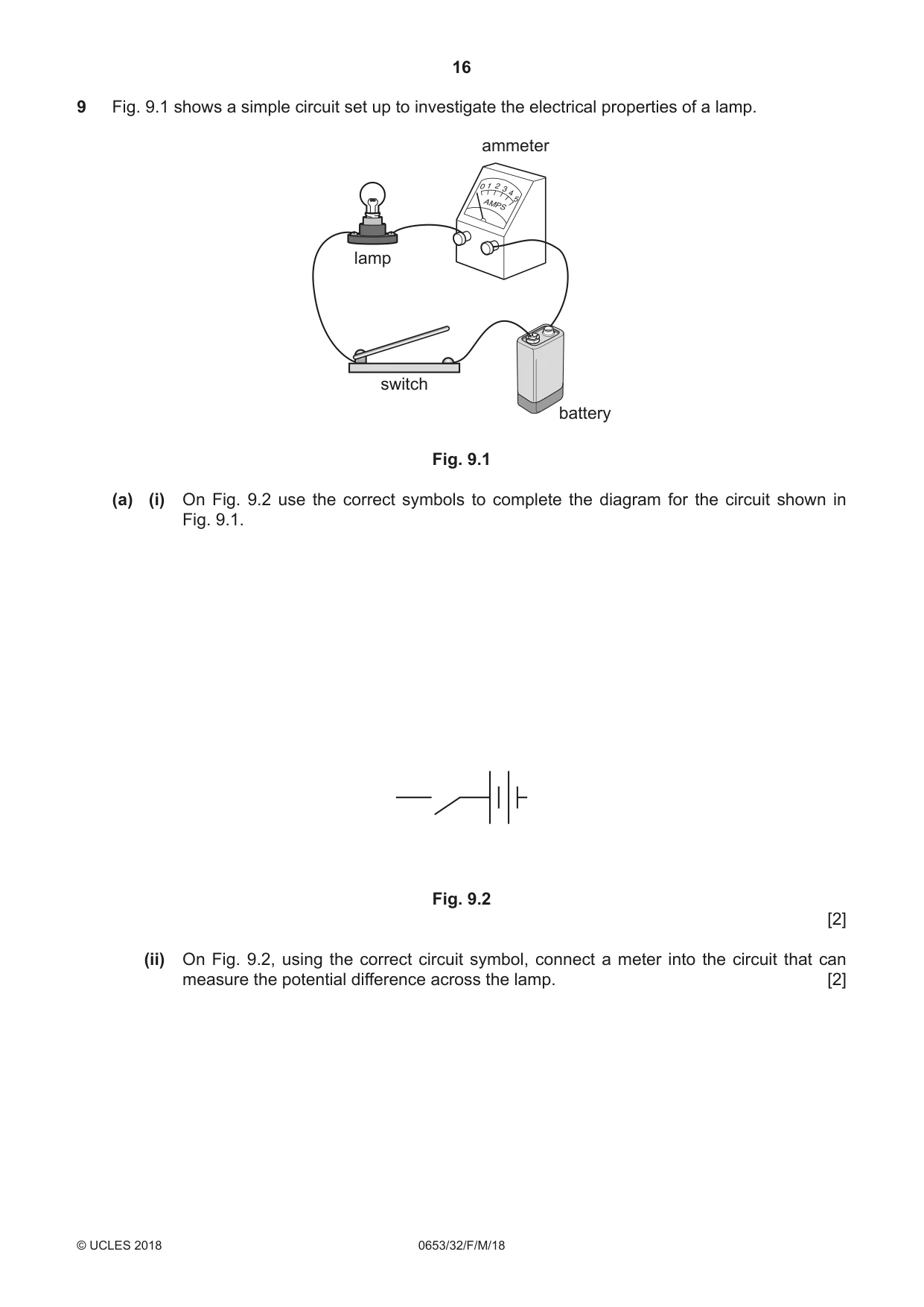 Cambridge IGCSE Science - Combined 0653 2018 Feb/March Paper 3 · Variant 2 question paper, page 16 of 20