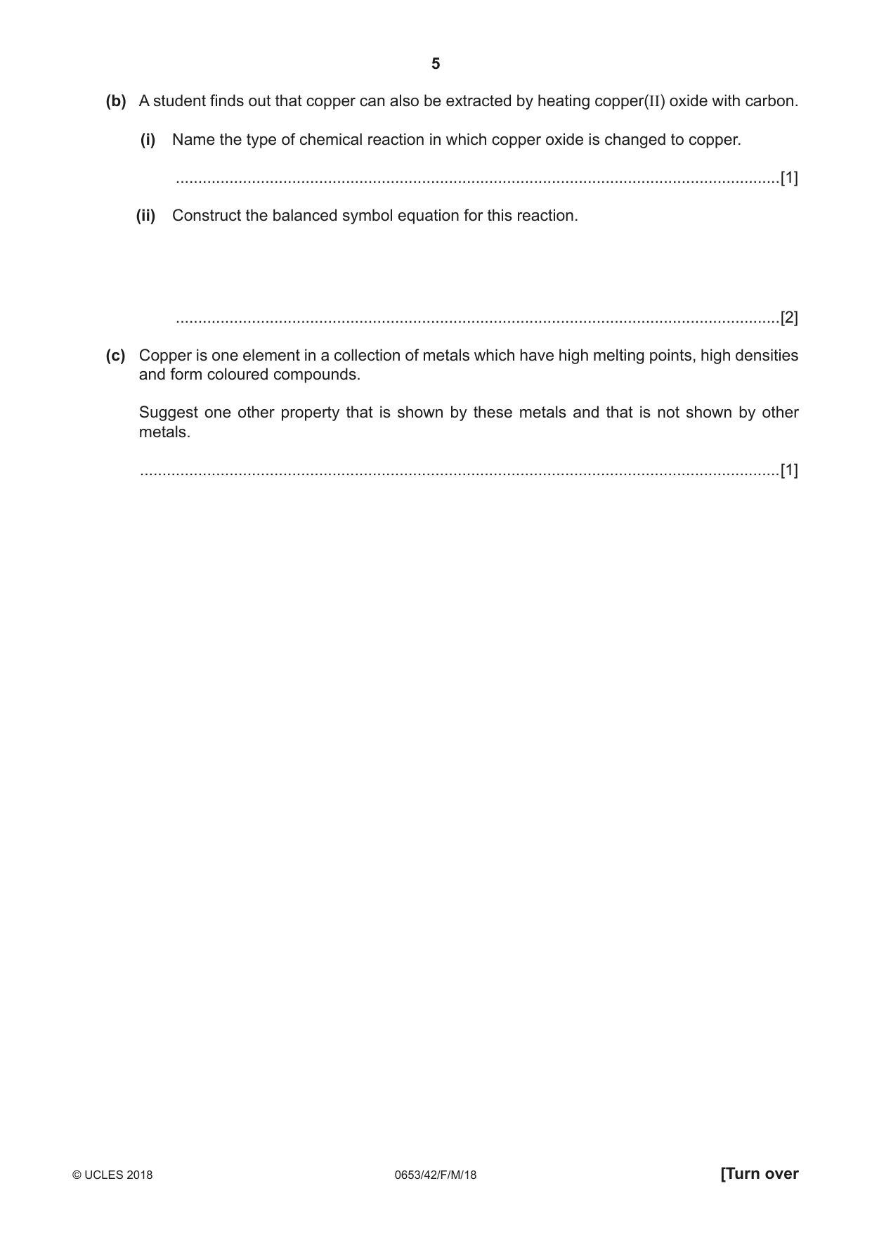 Cambridge IGCSE Science - Combined 0653 2018 Feb/March Paper 4 · Variant 2 question paper, page 5 of 20