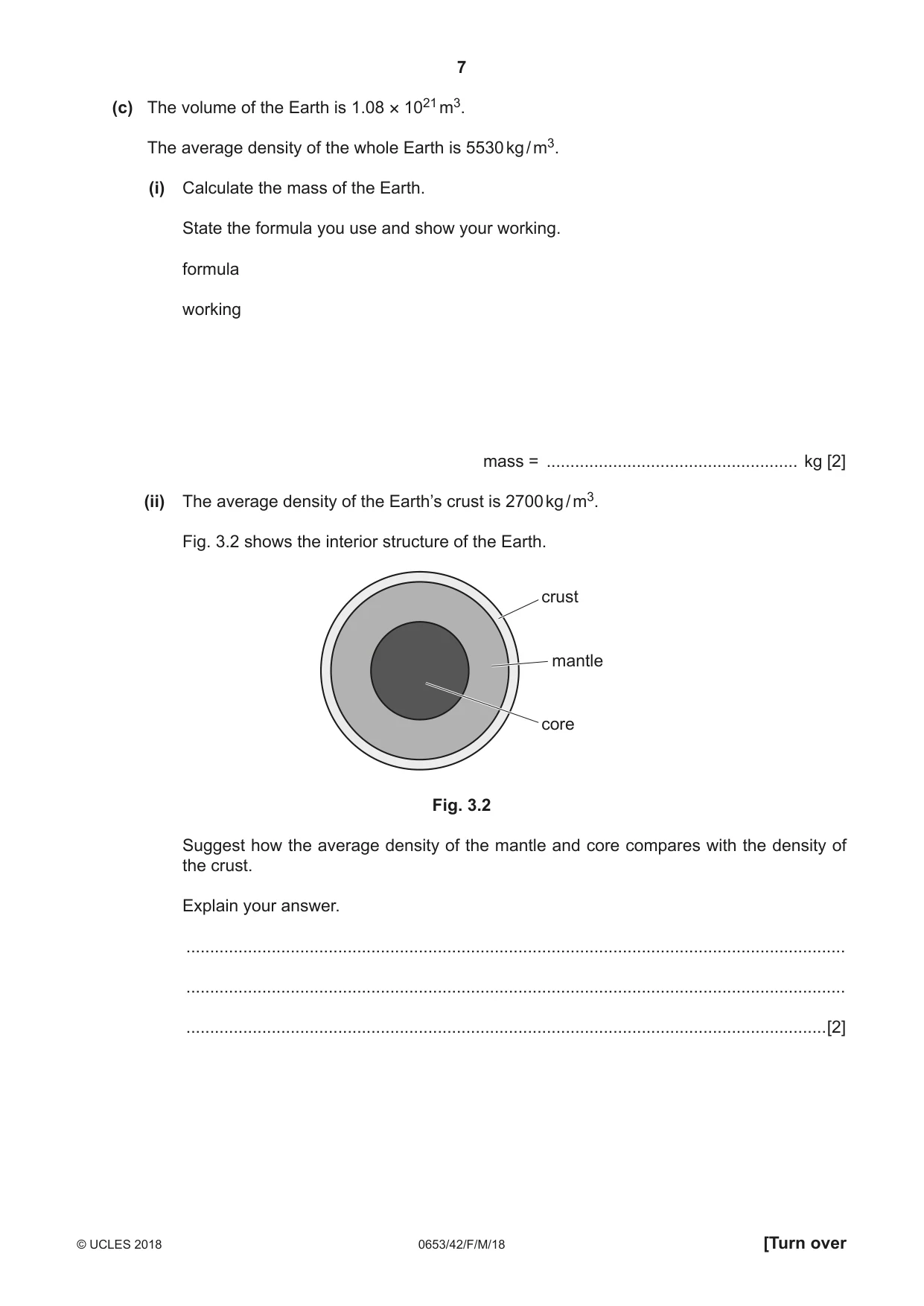 Cambridge IGCSE Science - Combined 0653 2018 Feb/March Paper 4 · Variant 2 question paper, page 7 of 20