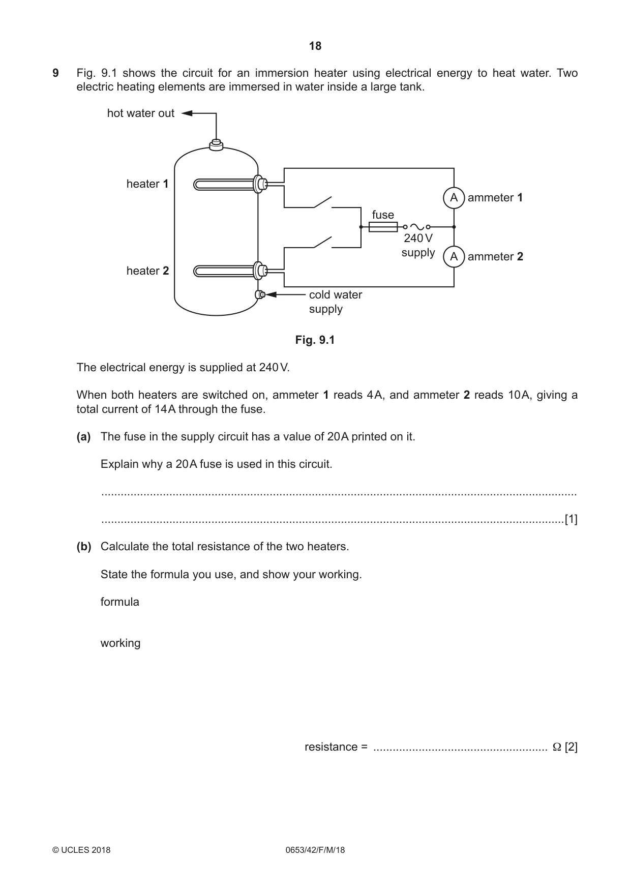 Cambridge IGCSE Science - Combined 0653 2018 Feb/March Paper 4 · Variant 2 question paper, page 18 of 20