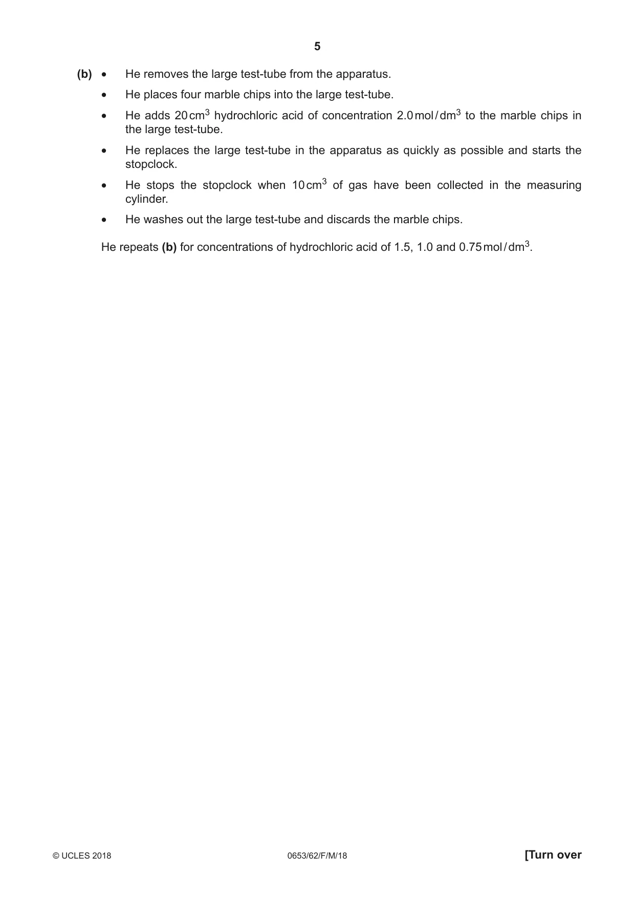 Cambridge IGCSE Science - Combined 0653 2018 Feb/March Paper 6 · Variant 2 question paper, page 5 of 20
