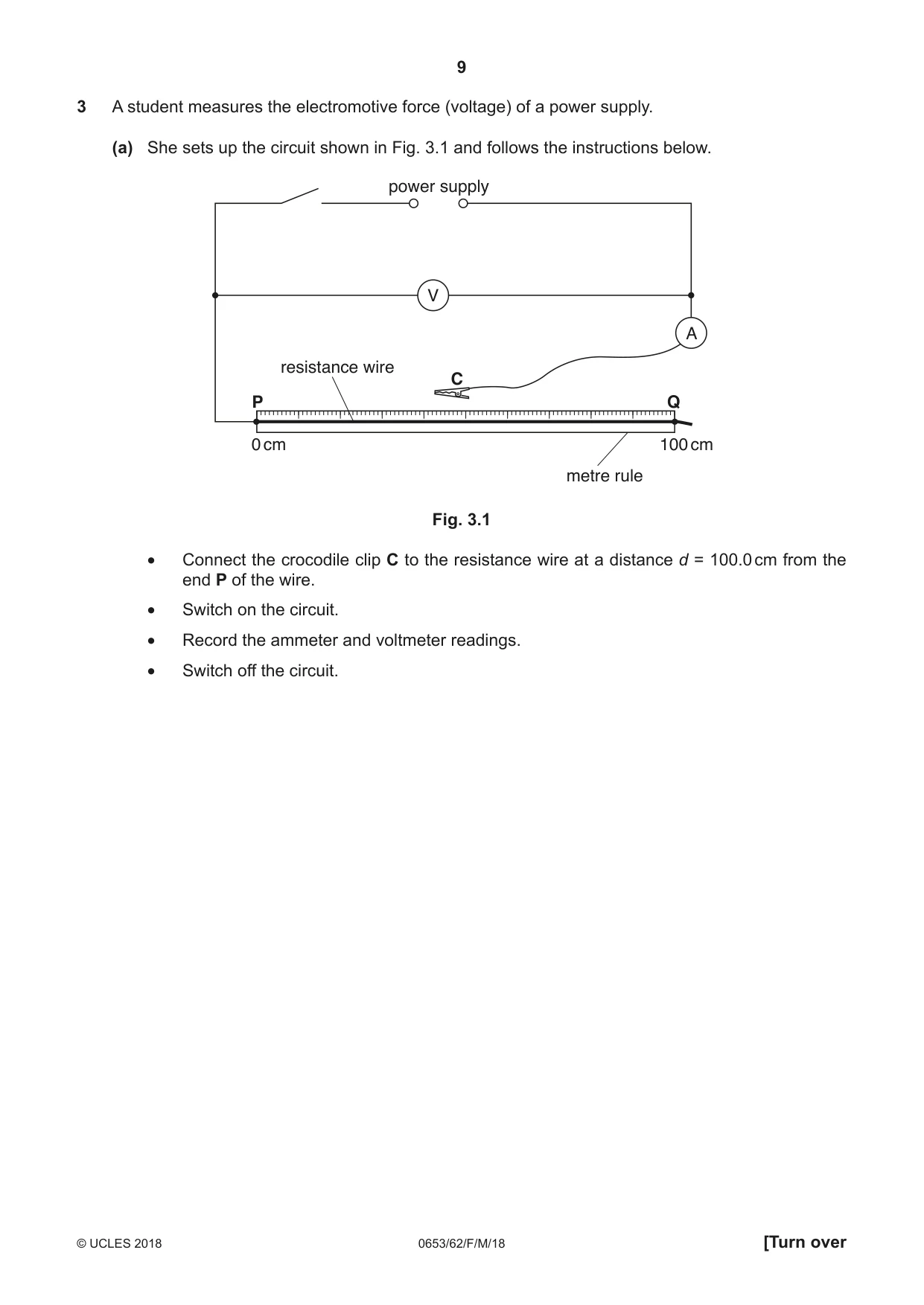 Cambridge IGCSE Science - Combined 0653 2018 Feb/March Paper 6 · Variant 2 question paper, page 9 of 20