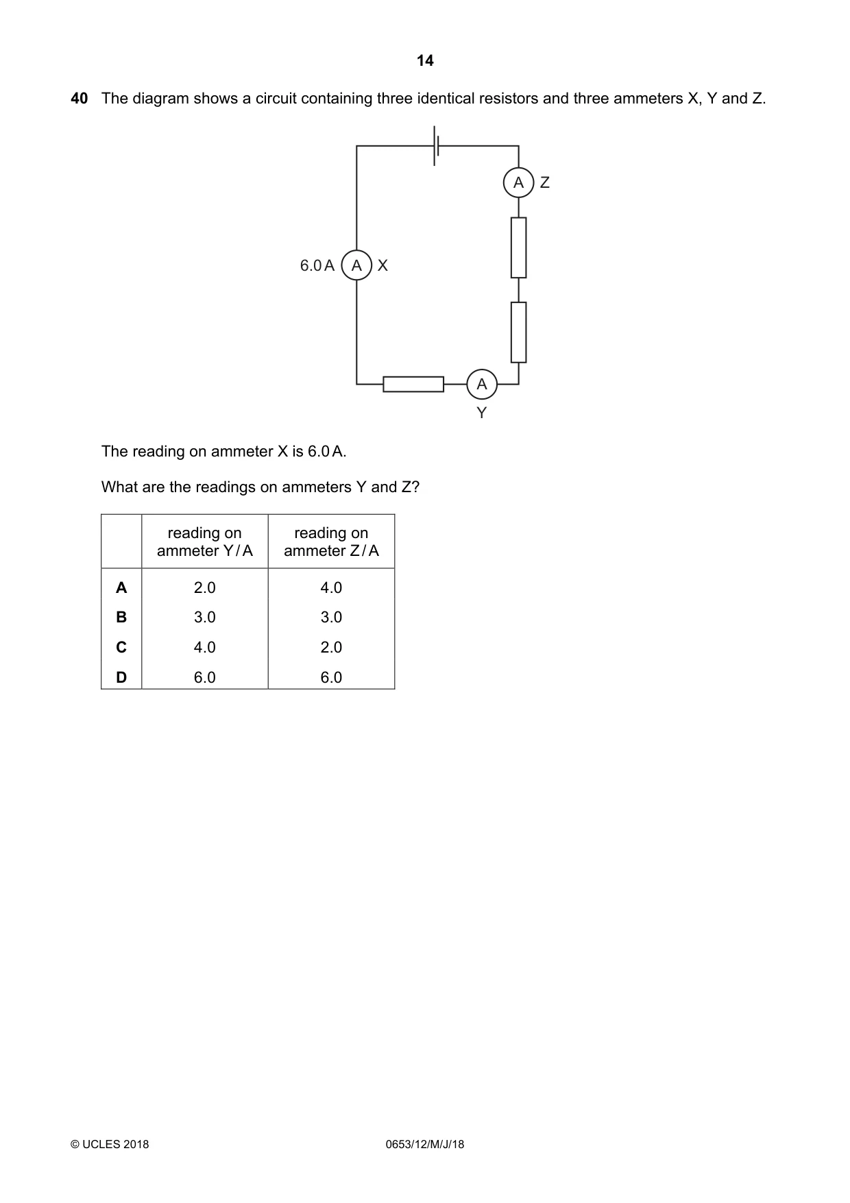 Cambridge IGCSE Science - Combined 0653 2018 May/June Paper 1 · Variant 2 question paper, page 14 of 16