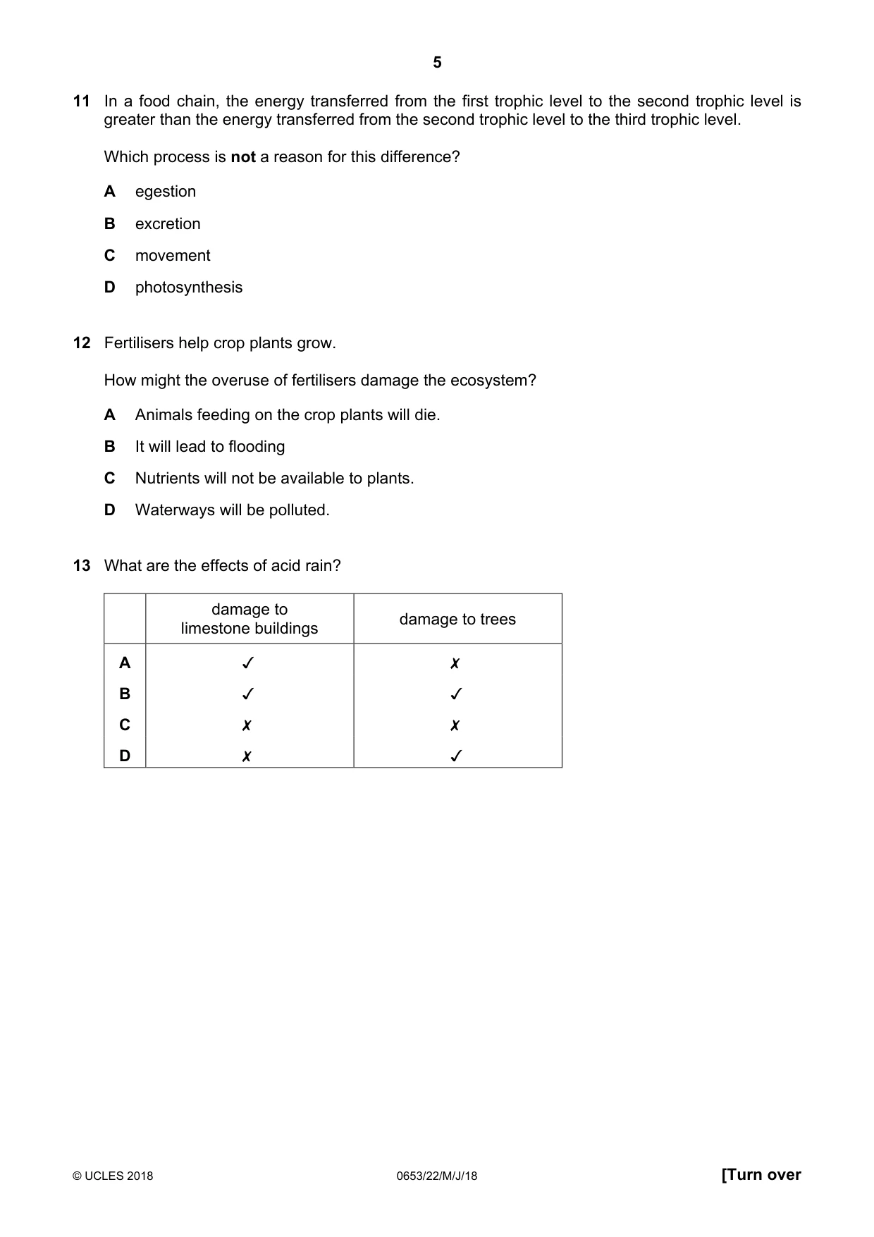 Cambridge IGCSE Science - Combined 0653 2018 May/June Paper 2 · Variant 2 question paper, page 5 of 20