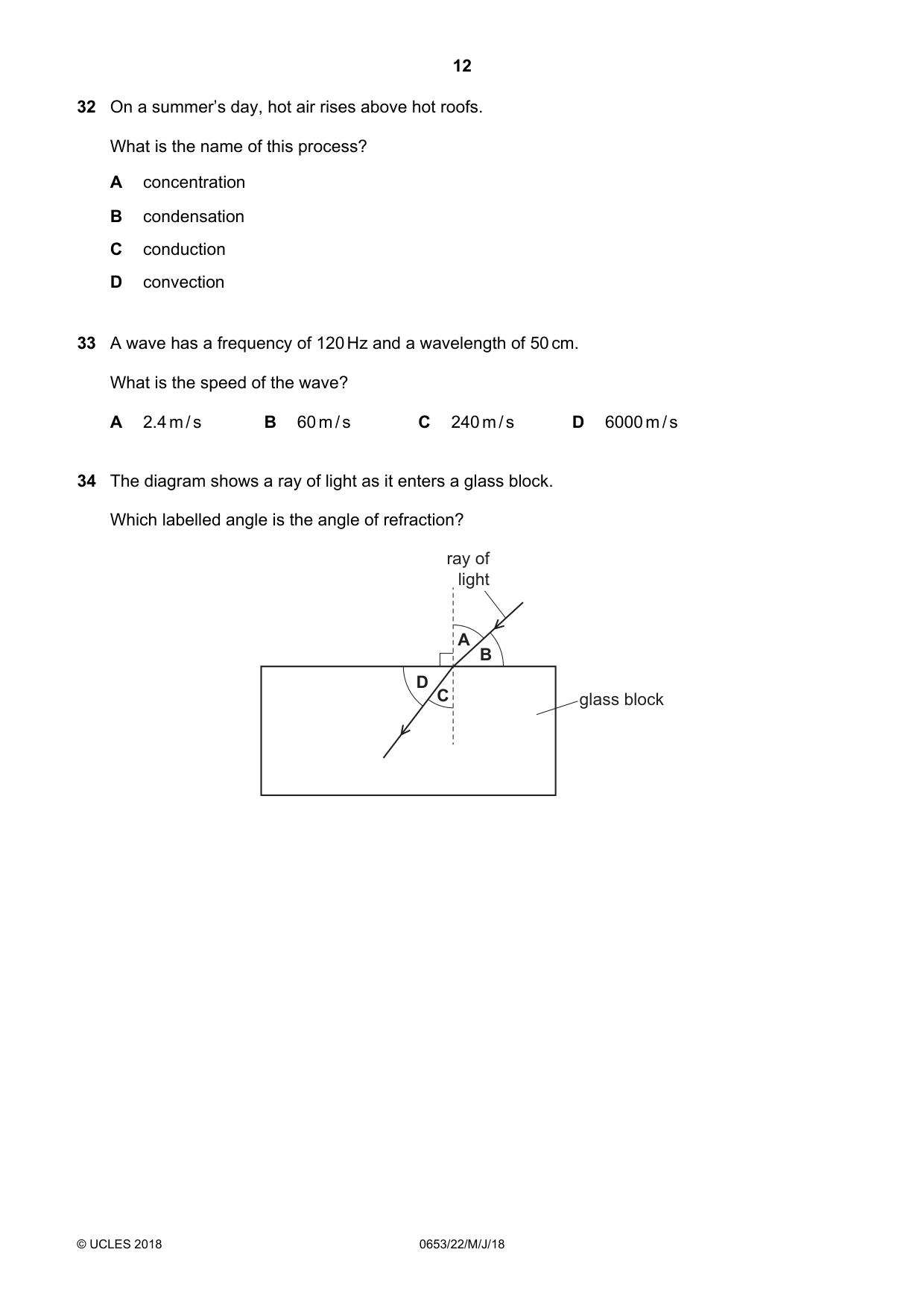 Cambridge IGCSE Science - Combined 0653 2018 May/June Paper 2 · Variant 2 question paper, page 12 of 20