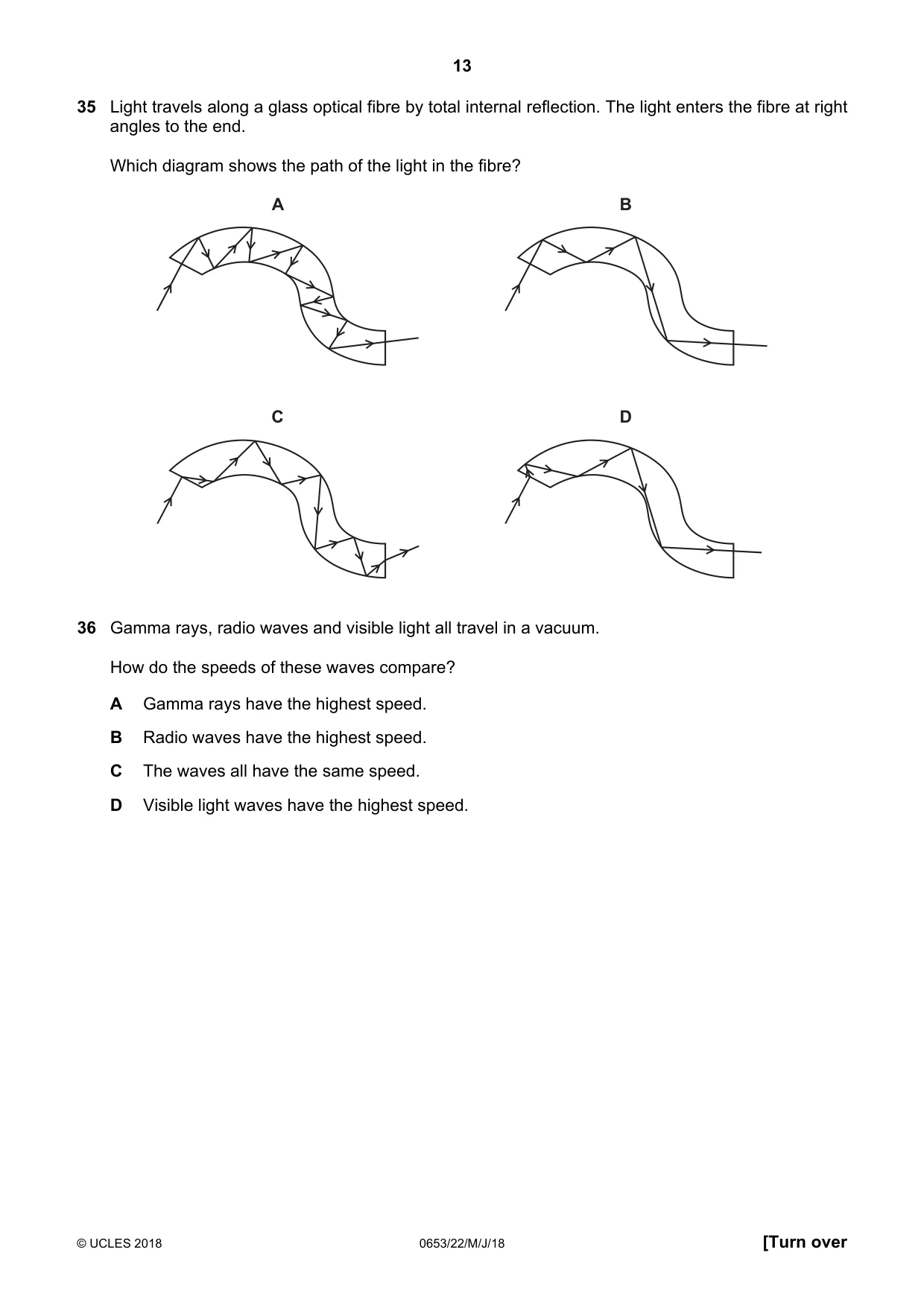 Cambridge IGCSE Science - Combined 0653 2018 May/June Paper 2 · Variant 2 question paper, page 13 of 20