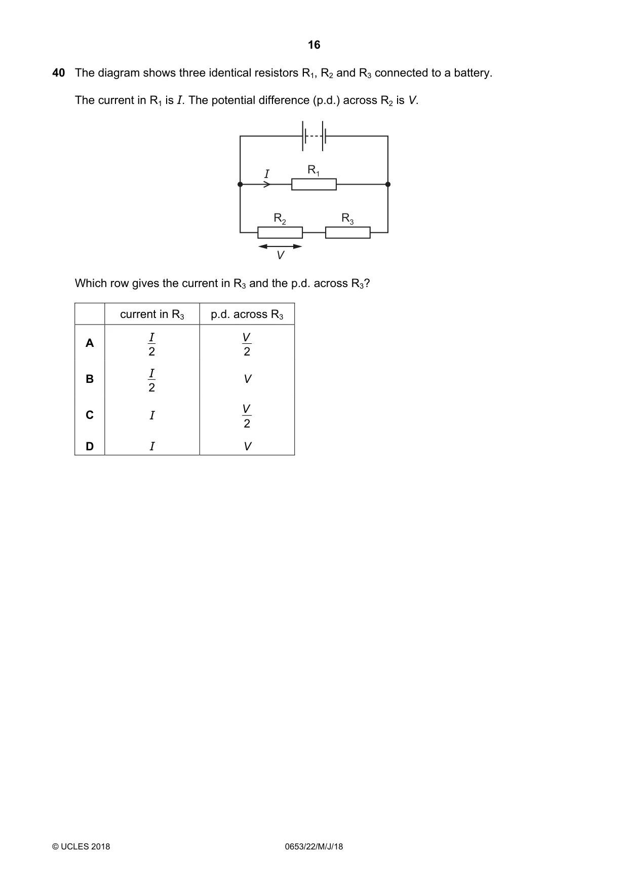Cambridge IGCSE Science - Combined 0653 2018 May/June Paper 2 · Variant 2 question paper, page 16 of 20