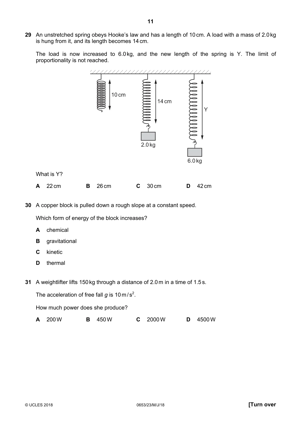 Cambridge IGCSE Science - Combined 0653 2018 May/June Paper 2 · Variant 3 question paper, page 11 of 16