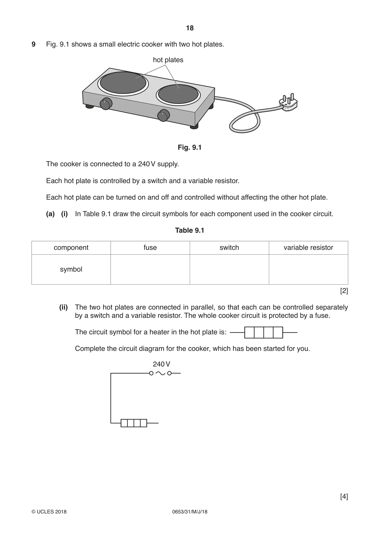 Cambridge IGCSE Science - Combined 0653 2018 May/June Paper 3 · Variant 1 question paper, page 18 of 20