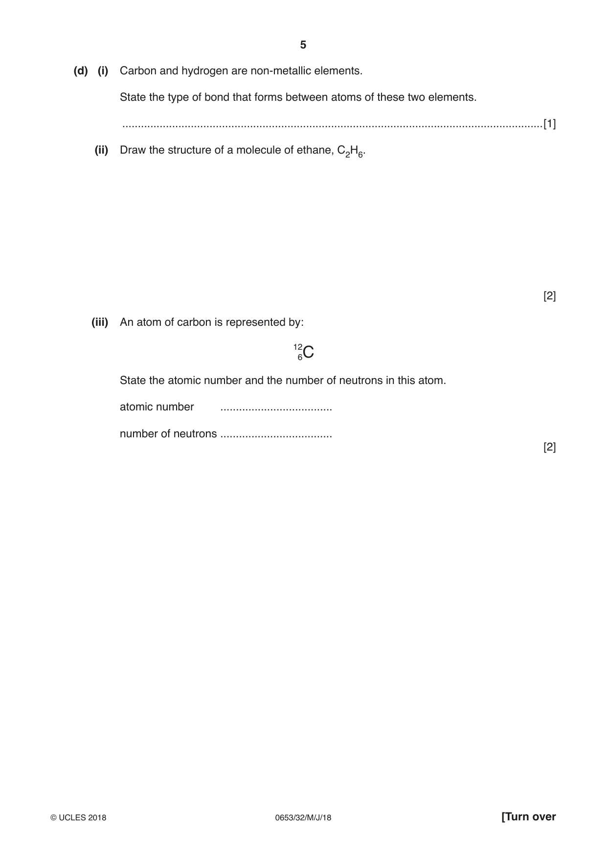 Cambridge IGCSE Science - Combined 0653 2018 May/June Paper 3 · Variant 2 question paper, page 5 of 24