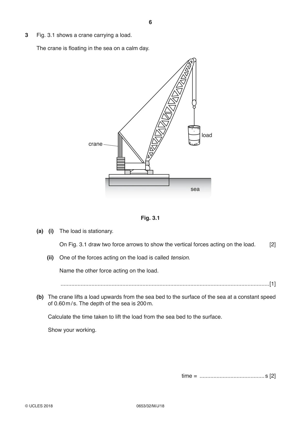 Cambridge IGCSE Science - Combined 0653 2018 May/June Paper 3 · Variant 2 question paper, page 6 of 24