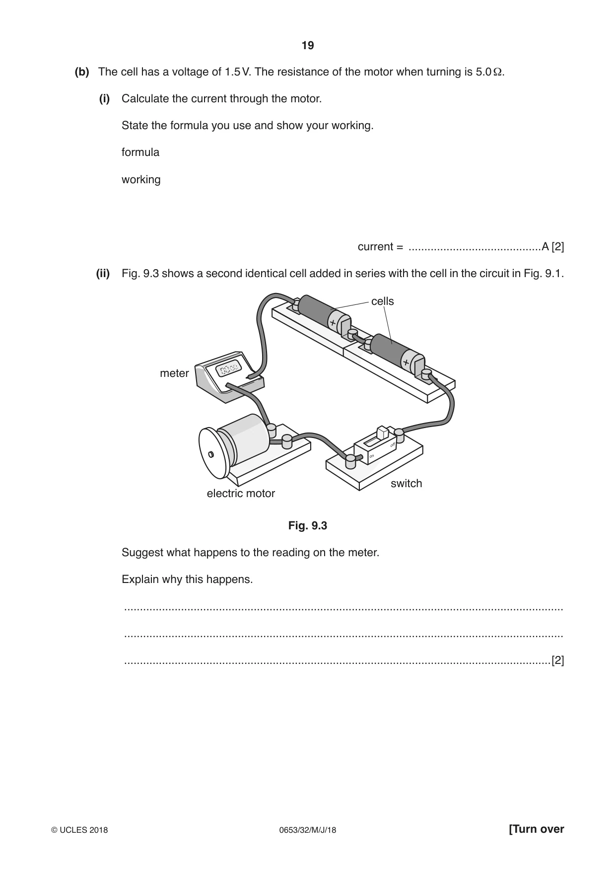 Cambridge IGCSE Science - Combined 0653 2018 May/June Paper 3 · Variant 2 question paper, page 19 of 24