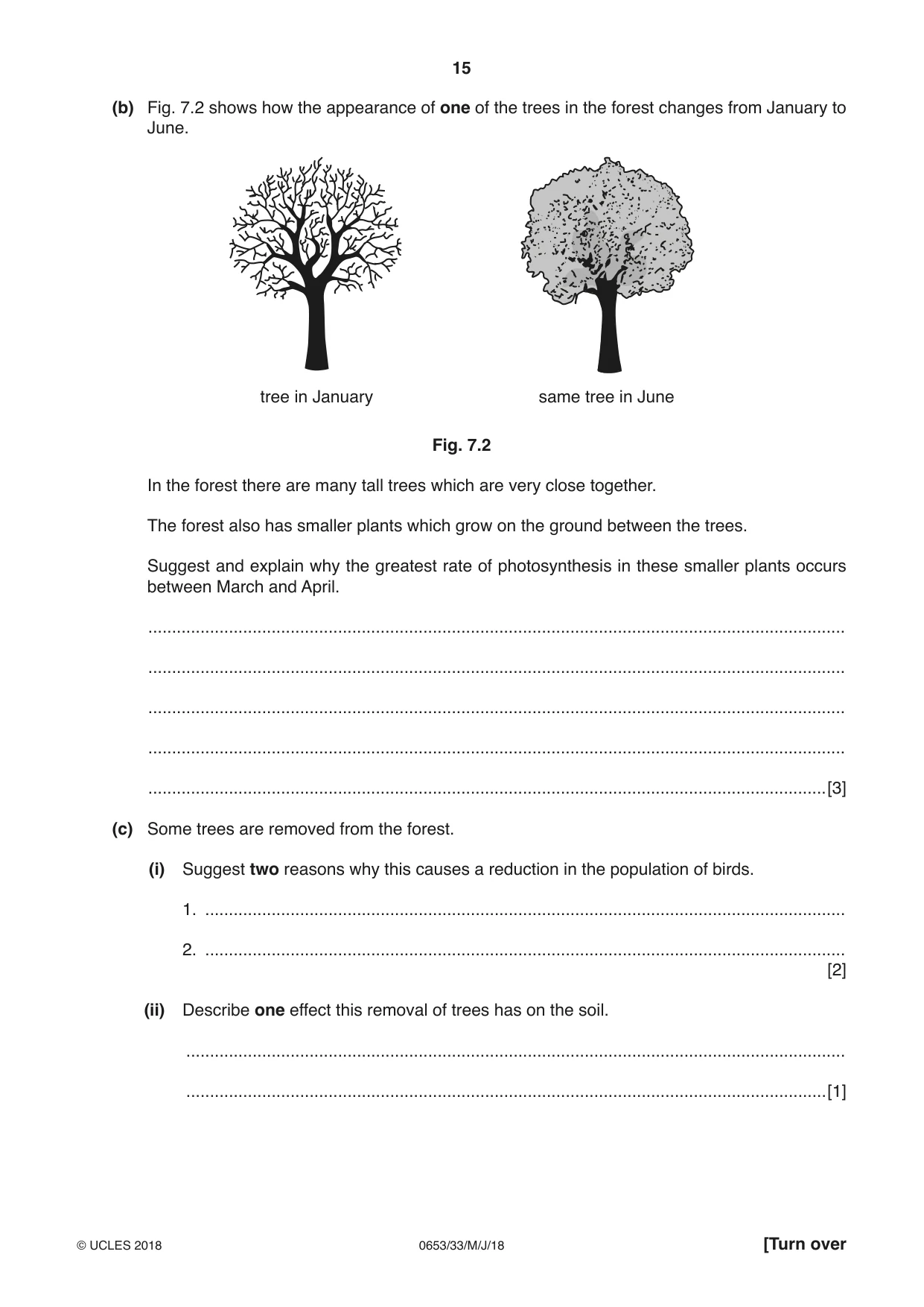 Cambridge IGCSE Science - Combined 0653 2018 May/June Paper 3 · Variant 3 question paper, page 15 of 24