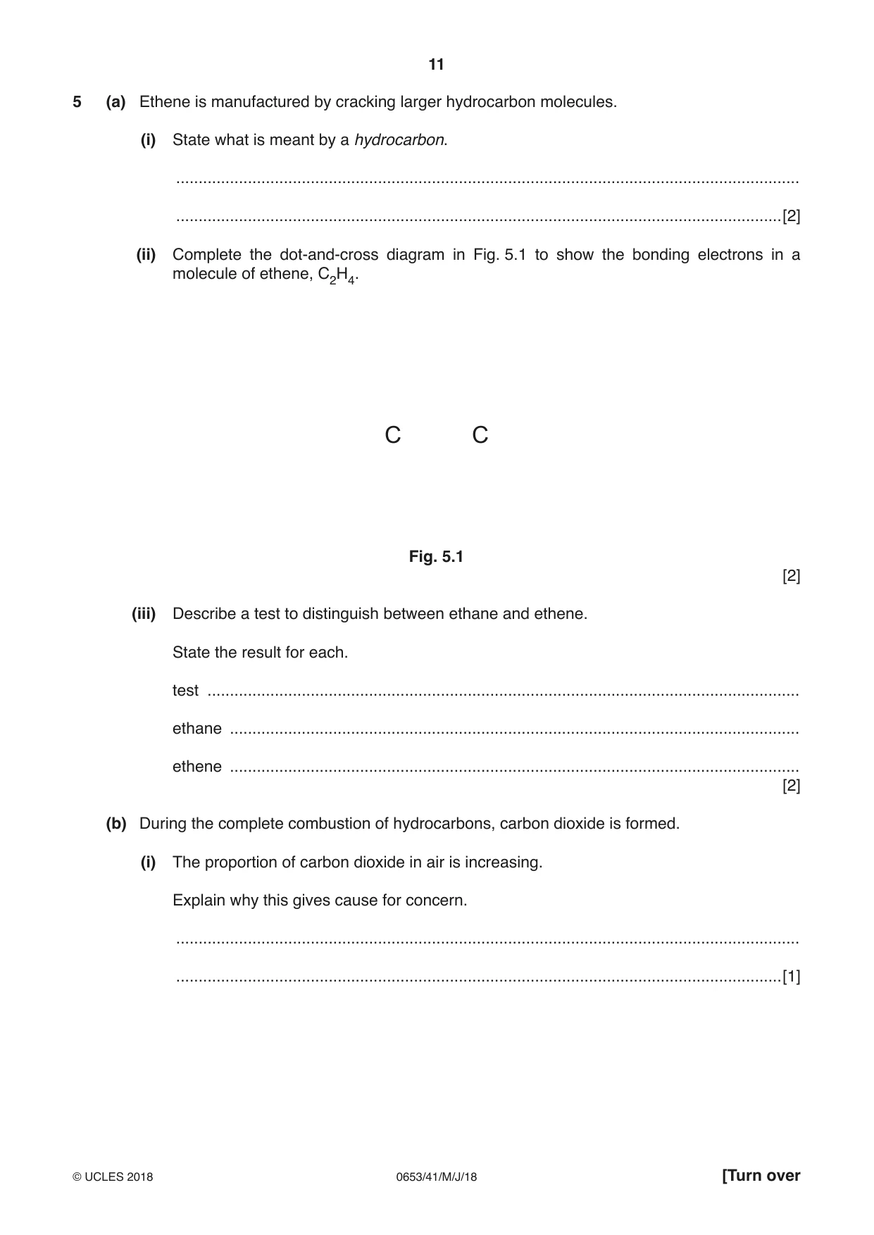 Cambridge IGCSE Science - Combined 0653 2018 May/June Paper 4 · Variant 1 question paper, page 11 of 20