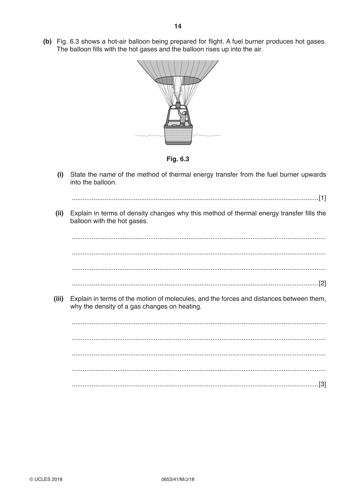 Cambridge IGCSE Science - Combined 0653 2018 May/June Paper 4 · Variant 1 question paper, page 14 of 20