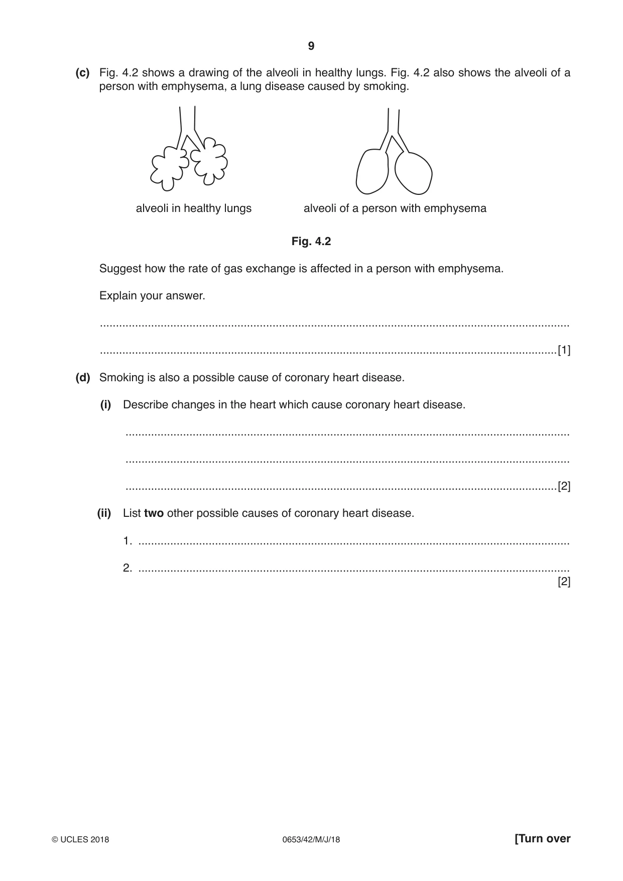 Cambridge IGCSE Science - Combined 0653 2018 May/June Paper 4 · Variant 2 question paper, page 9 of 24